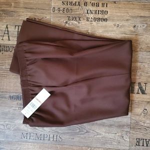 Alfred Dunner, proportioned short, brown, polyester, pants, size 12P